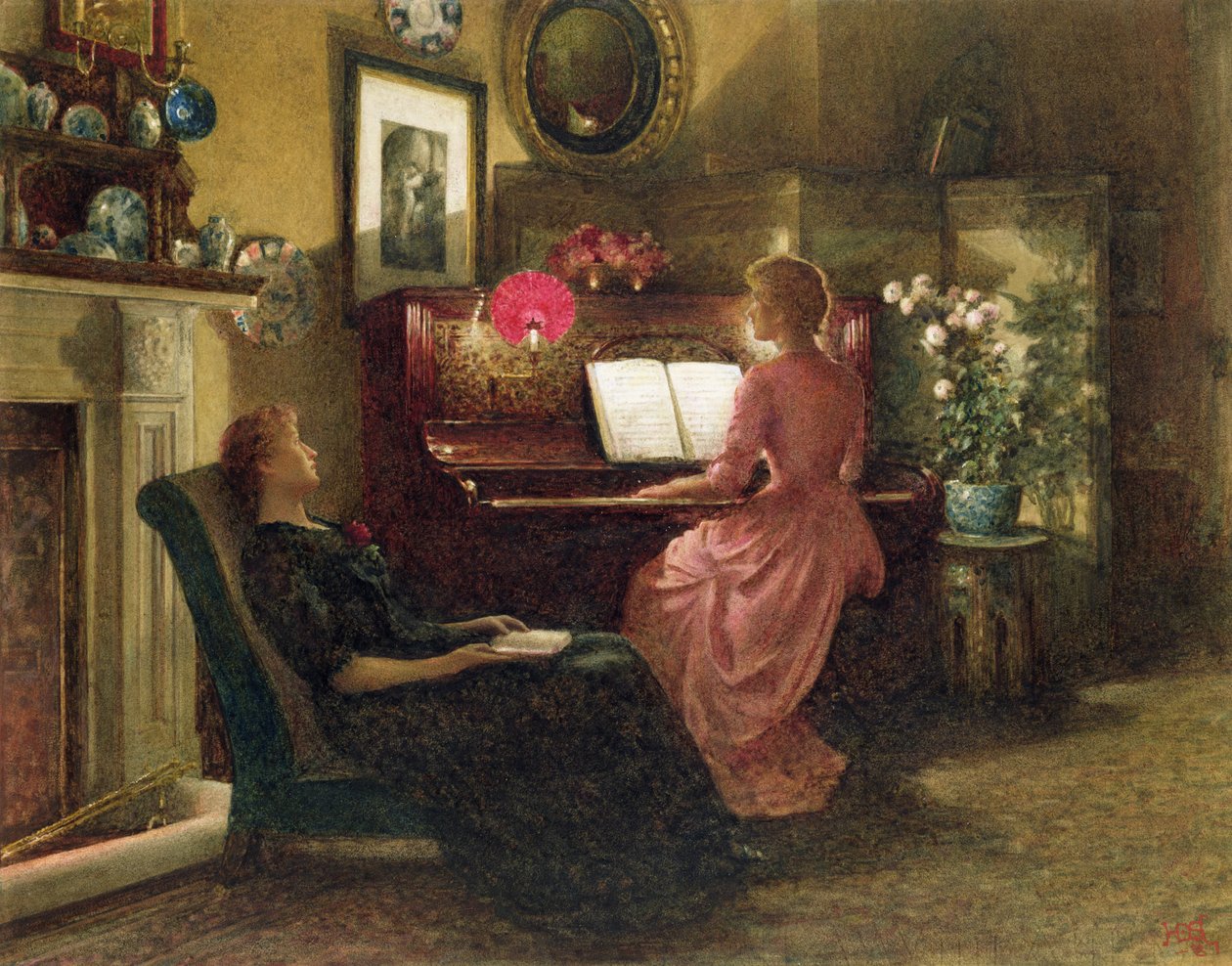 Home Sweet Home, 1887 (wc) af Henry Dunkin Shepard