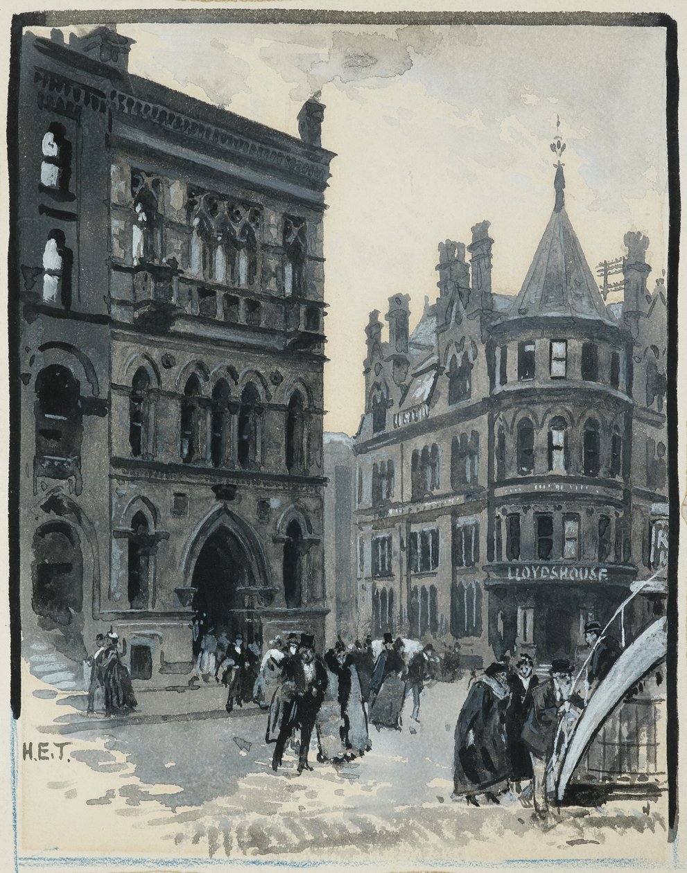 Memorial Hall, Albert Square af Henry Edward Tidmarsh