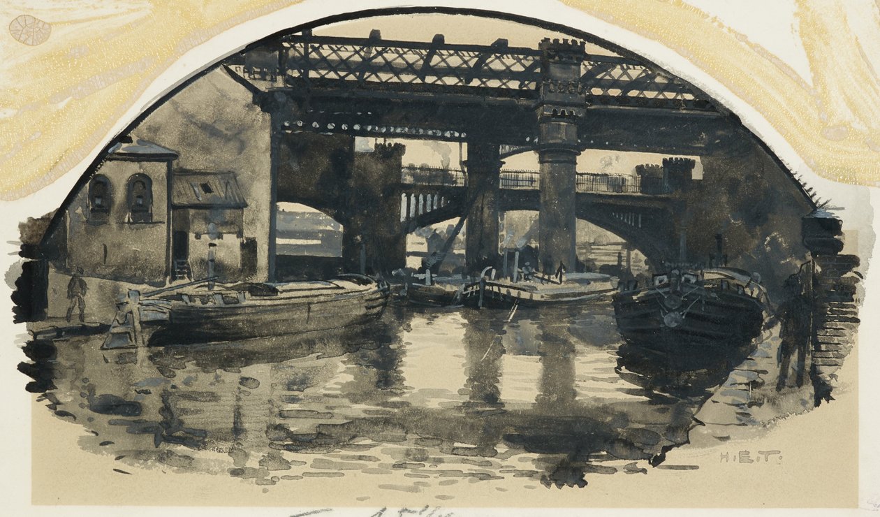 The Old Bridgewater Canal Terminus, Castlefield af Henry Edward Tidmarsh