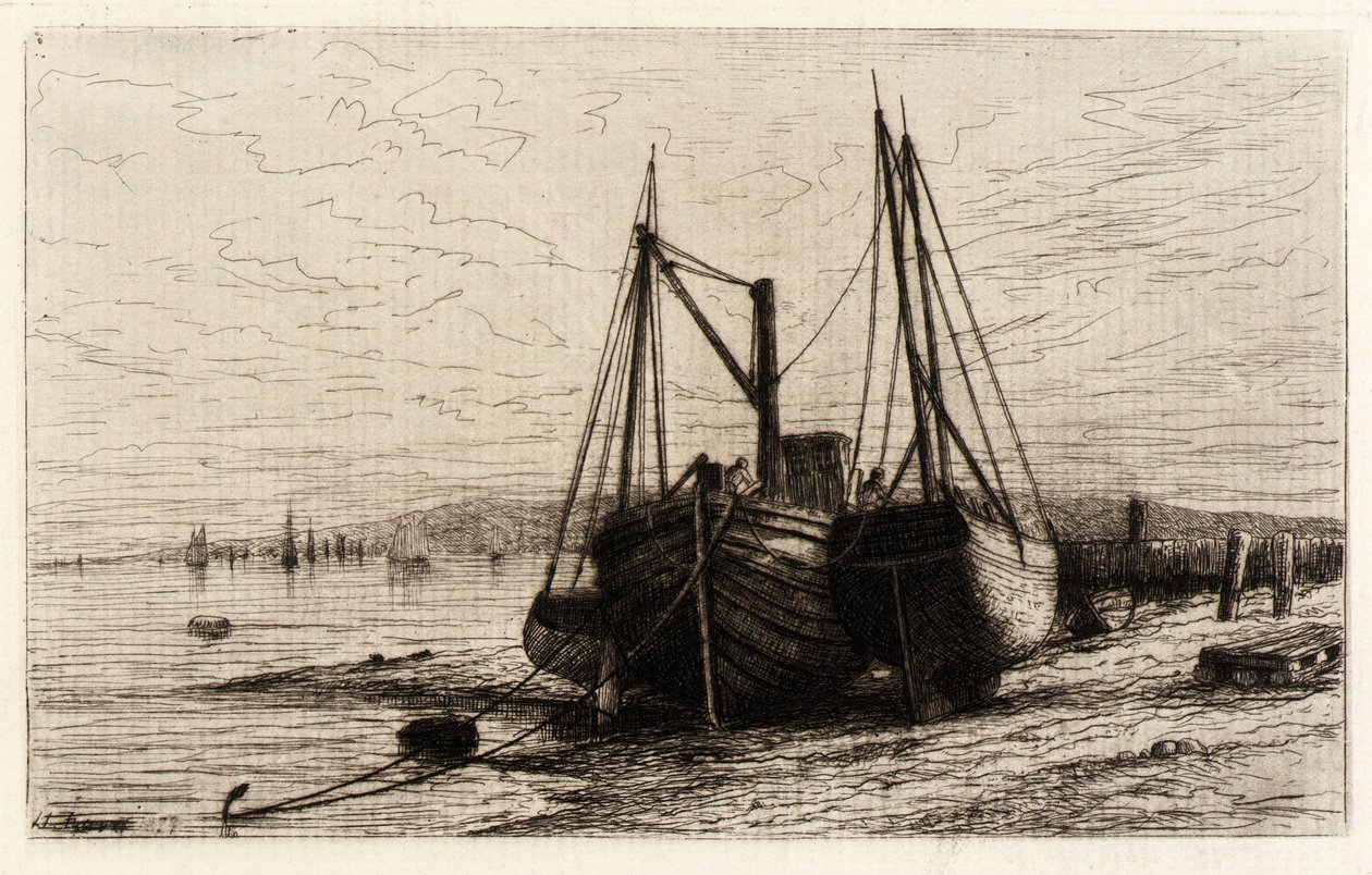 På New York Bay af Henry Farrer