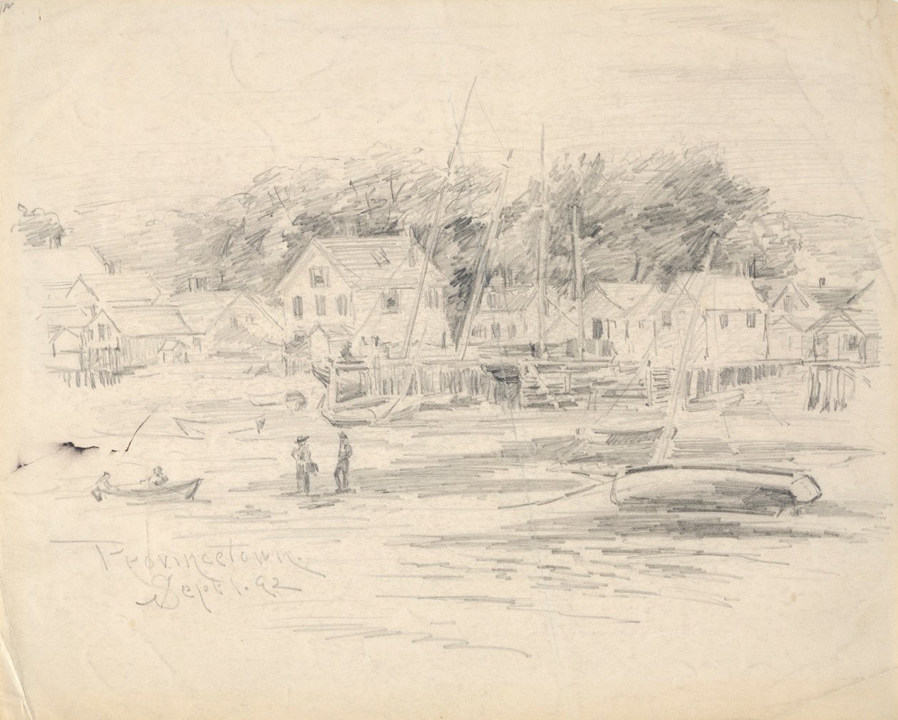 Udsigt over Provincetown af Henry Farrer