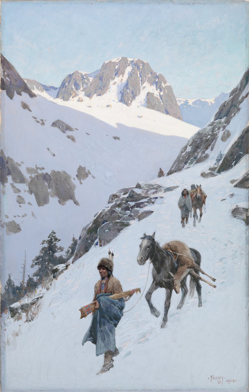 En vellykket jagt, 1906. af Henry Francois Farny