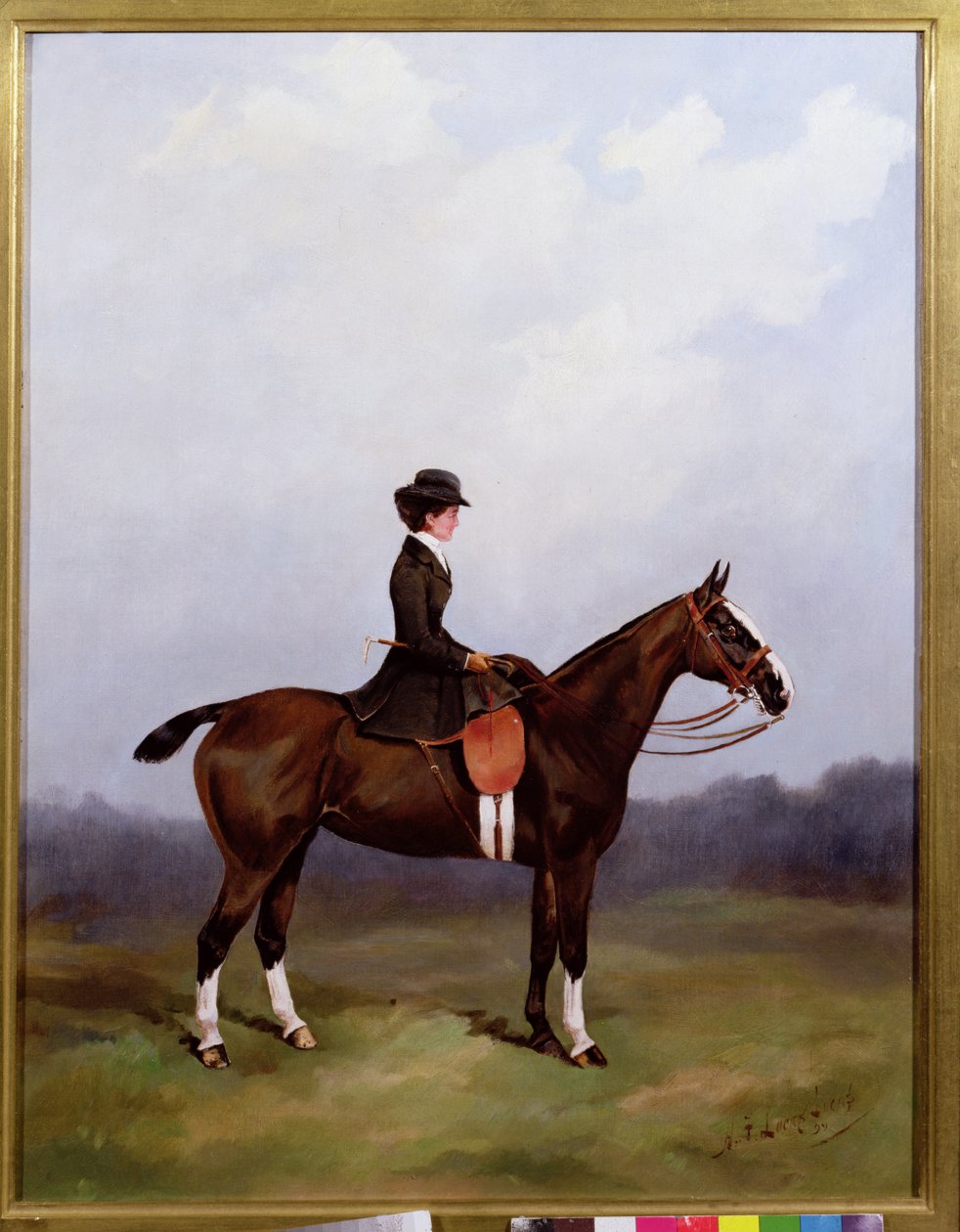 Ridende dame sidesiddende sidesadel af Henry Frederick Lucas Lucas