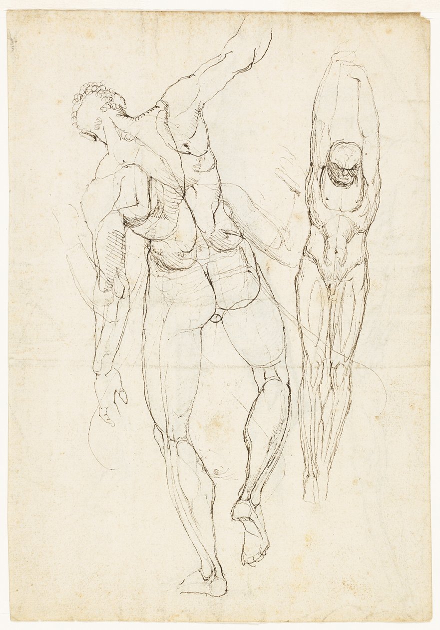 Figurstudier (recto og verso) af Johann Heinrich Füssli