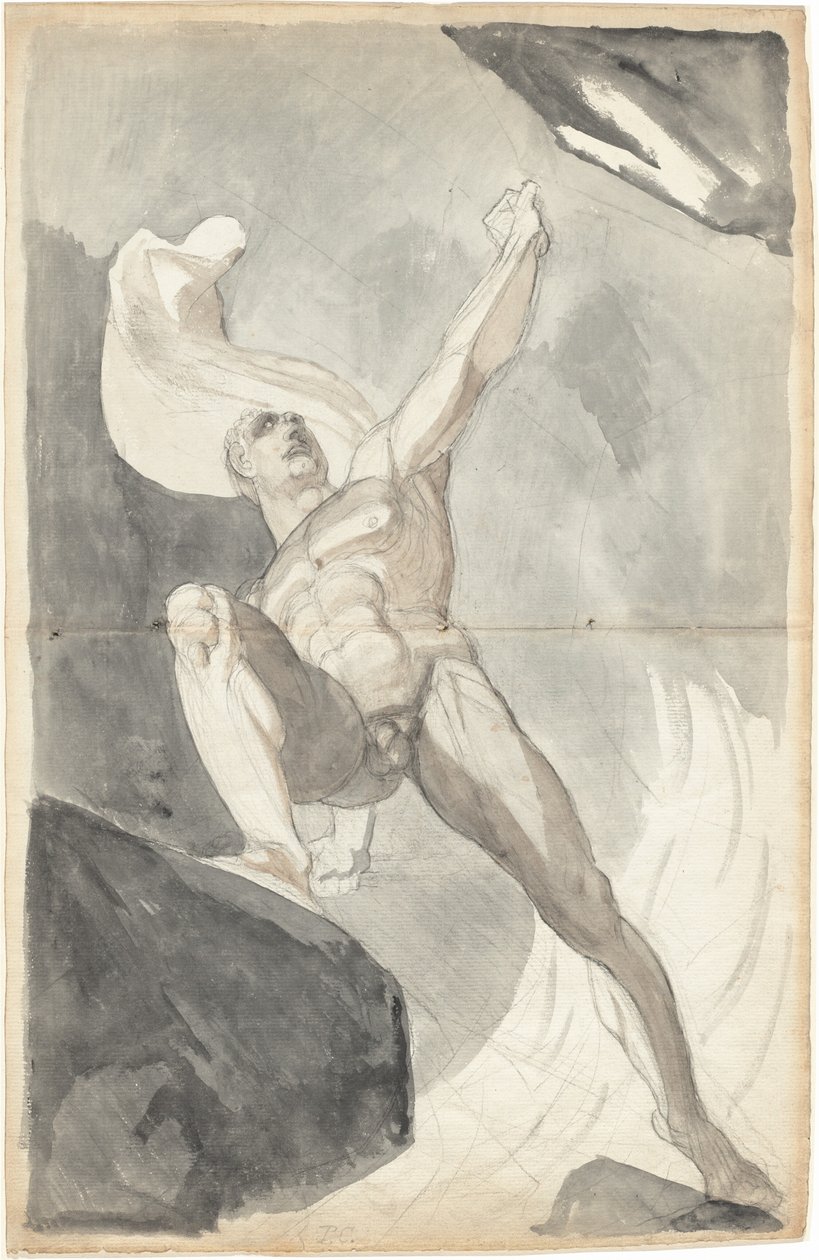 Satan trodser himlens kræfter af Johann Heinrich Füssli