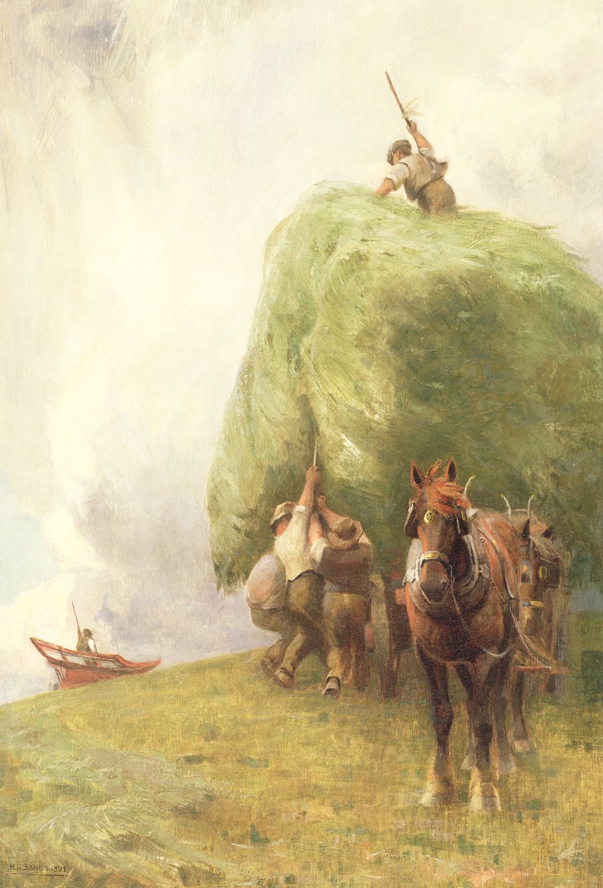 Roping the Wagon, 1897 af Henry H. Sands