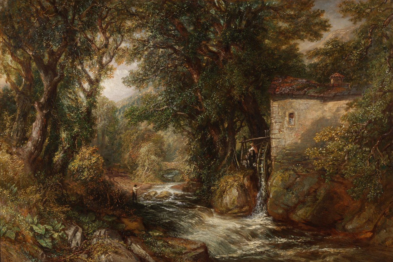 Dent Mill, Yorkshire af Henry Harris Lines