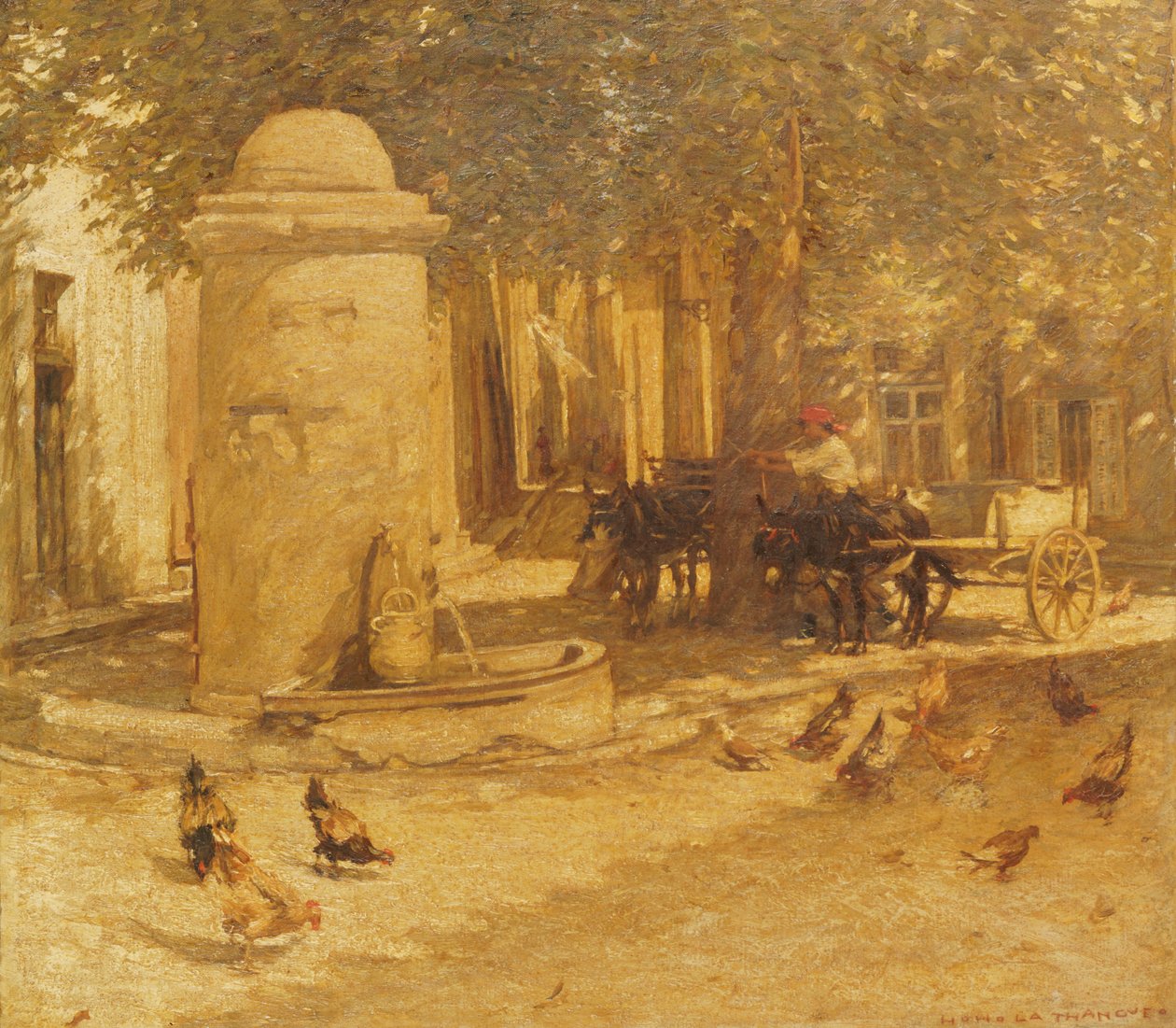 Springvand i en provencalsk landsby af Henry Herbert La Thangue
