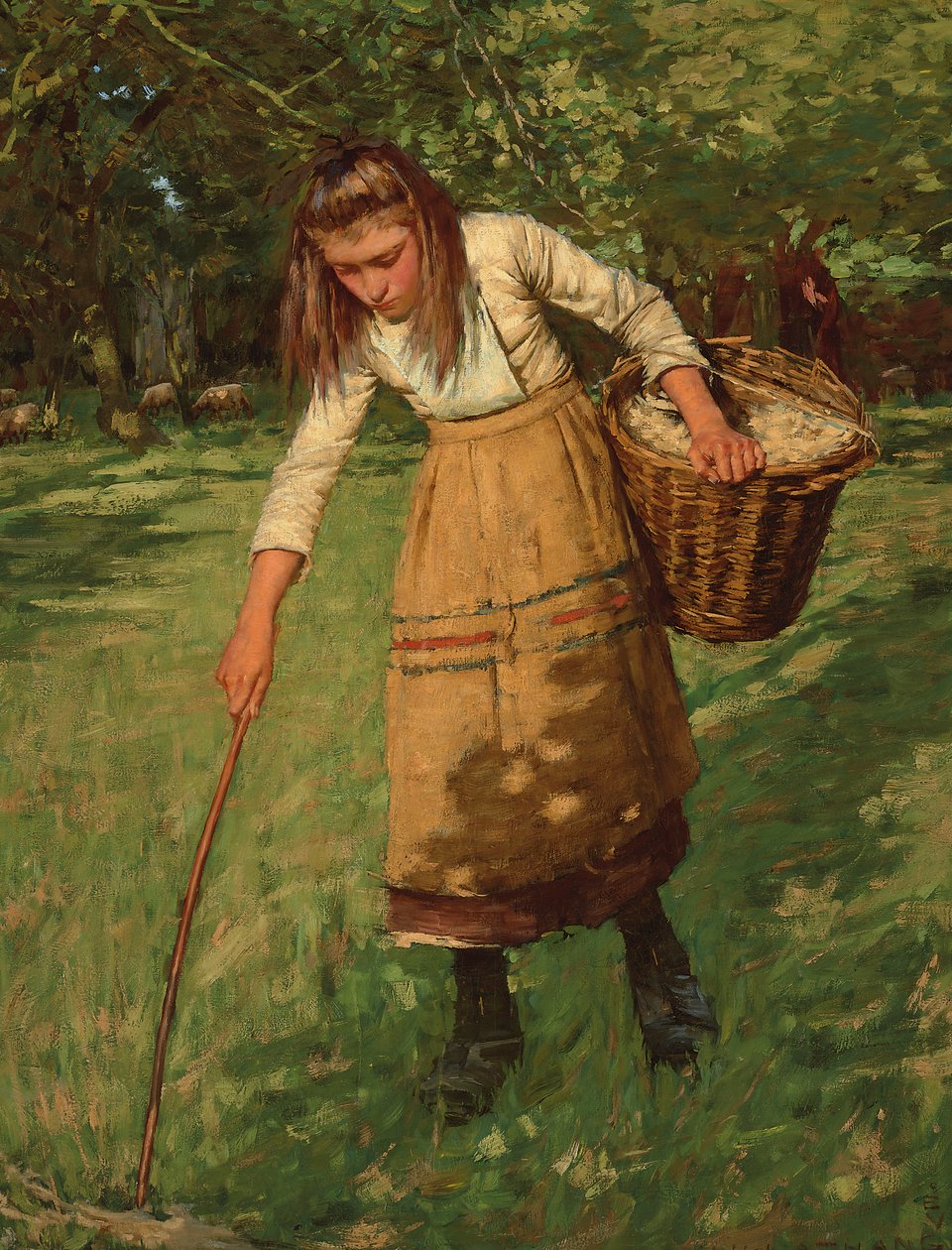 Uldsamleren, af Henry Herbert La Thangue