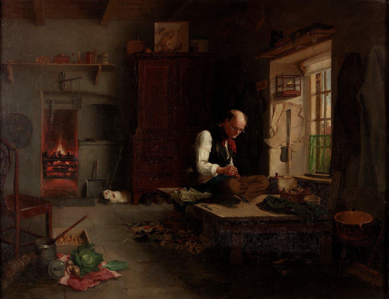Landsbyskrædderen, c.1851 af Henry Hetherington Emmerson