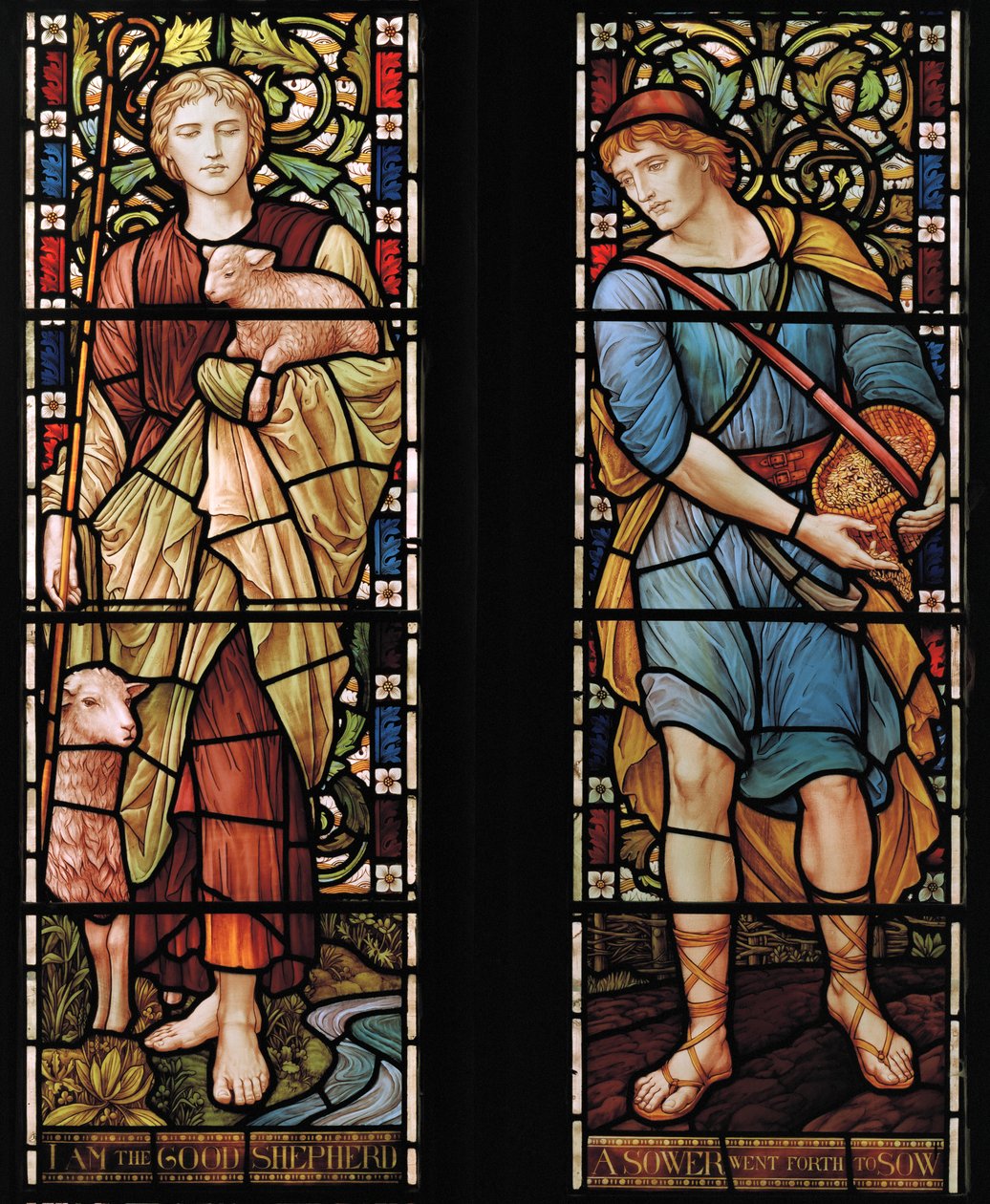 Shepherd & Sower, 1888 (farvet glas) af Henry Holiday