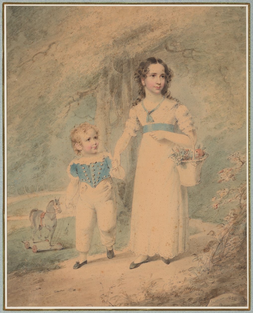 Børn i parken af Henry Inman