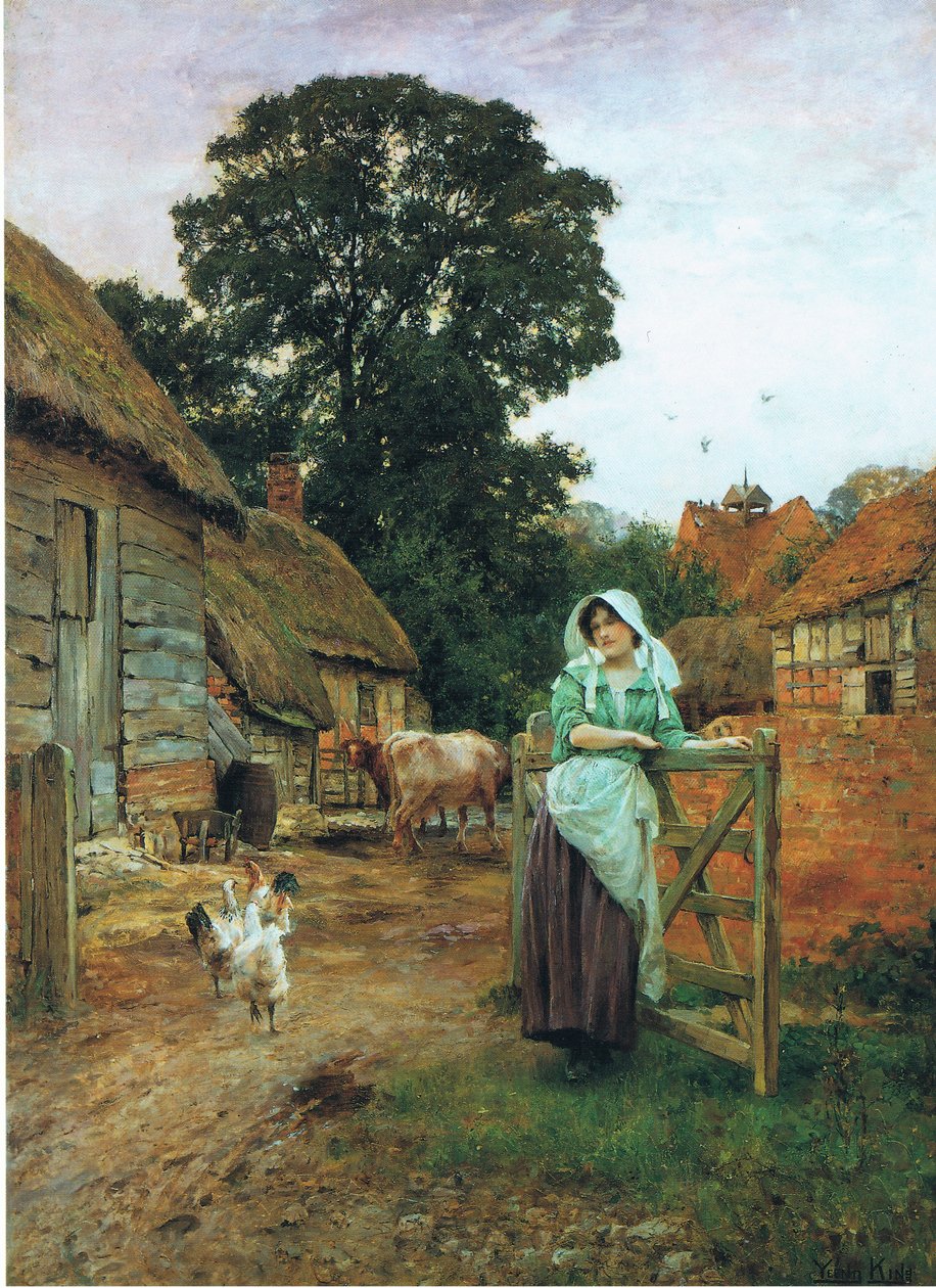 Ved gårdporten af Henry John Yeend King