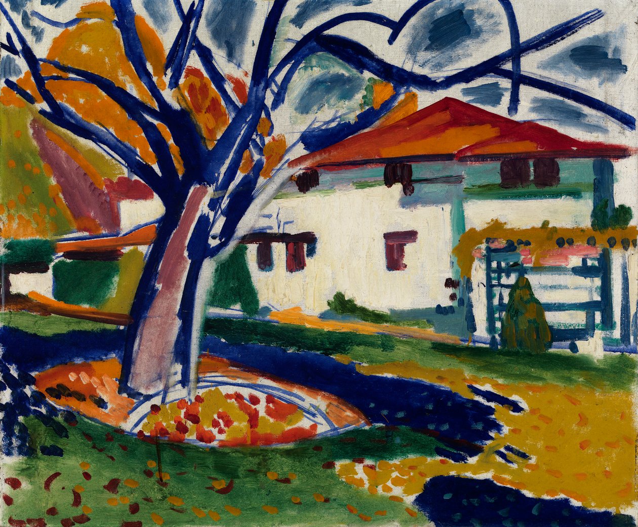 Blå træer, 1915-1916. af Henry Lyman Saÿen