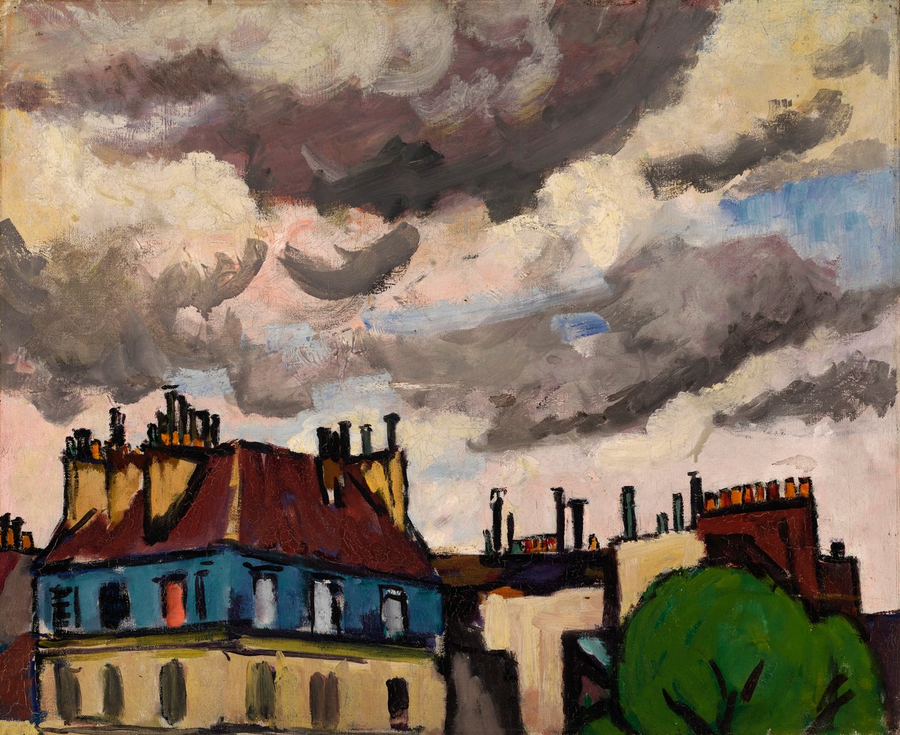 Tage og skyer, Paris, 1910-1912. af Henry Lyman Saÿen