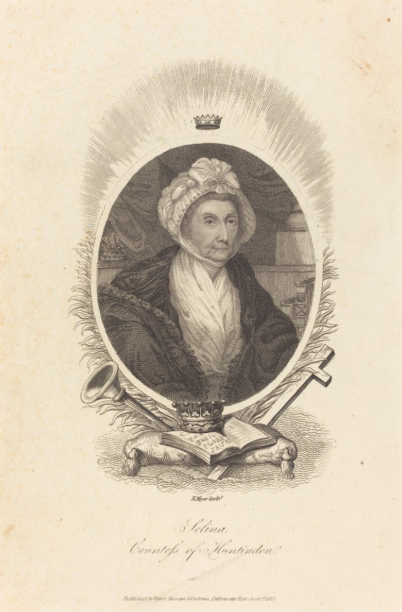 Selina, grevinde af Huntingdon af Henry Meyer after John Hoppner