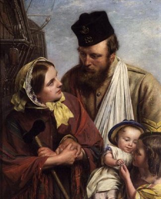 Hjem igen, 1858 (se også 68094) af Henry Nelson ONeil