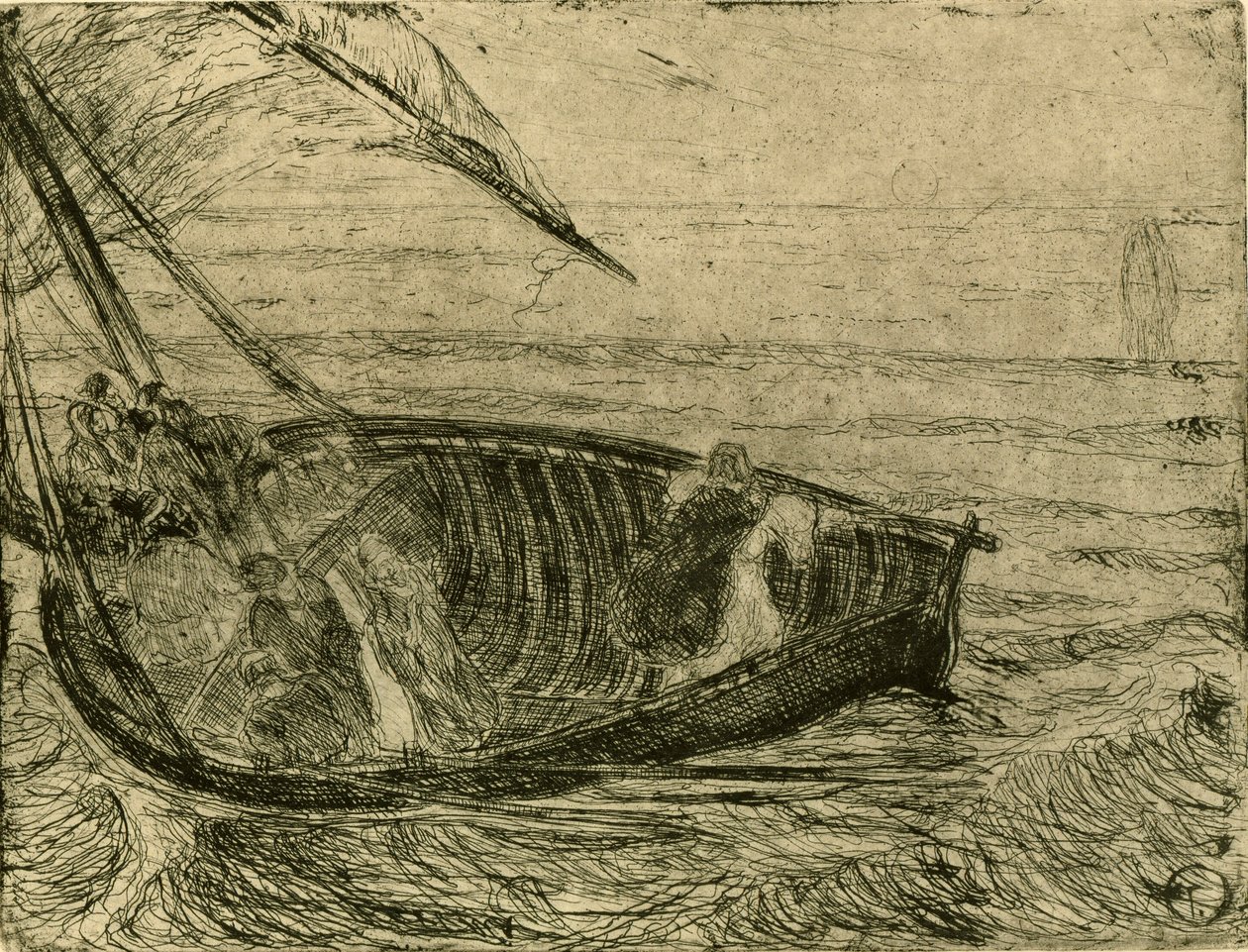 Kristus går på vandet af Henry Ossawa Tanner