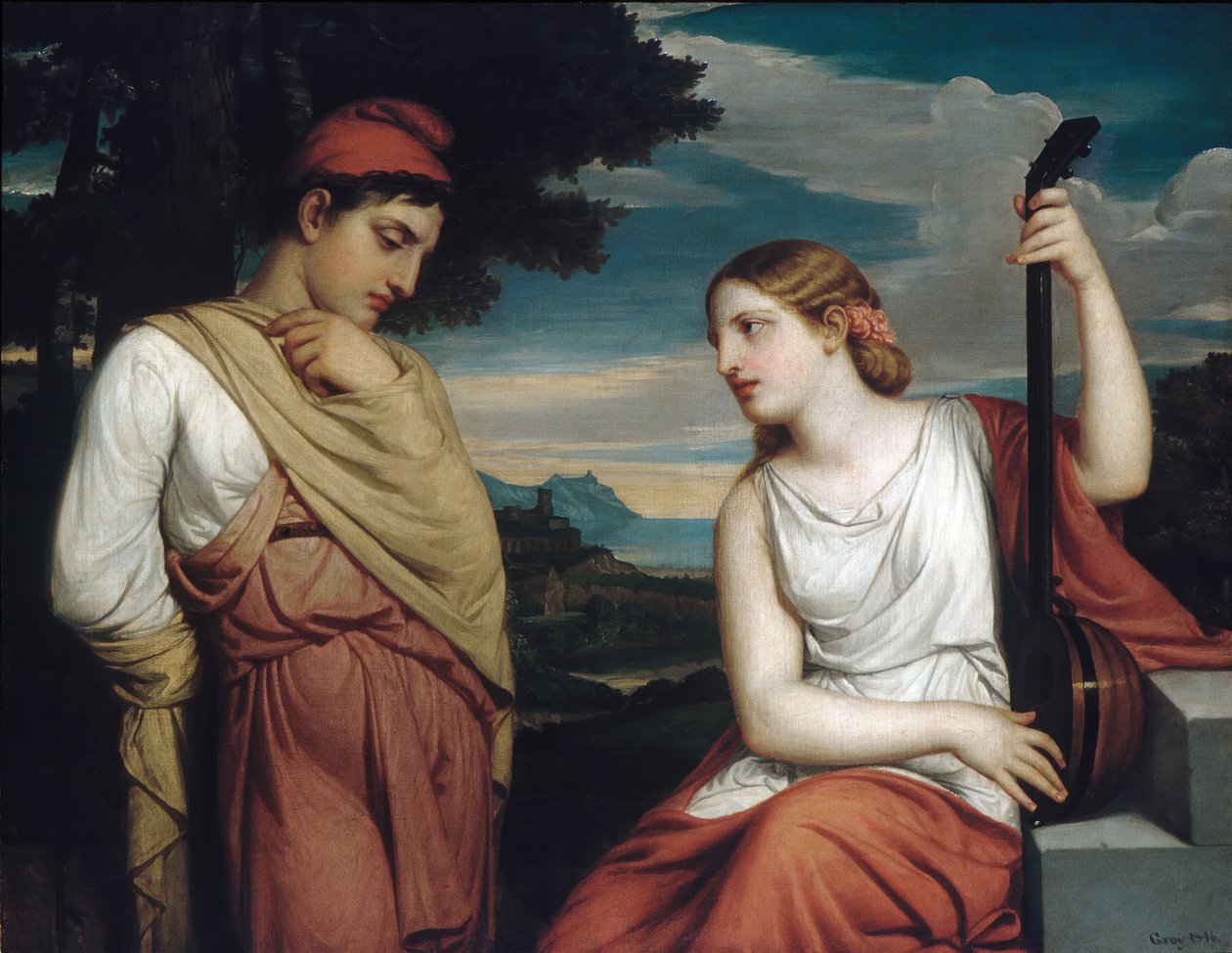 De græske elskere, 1846. af Henry Peters Gray