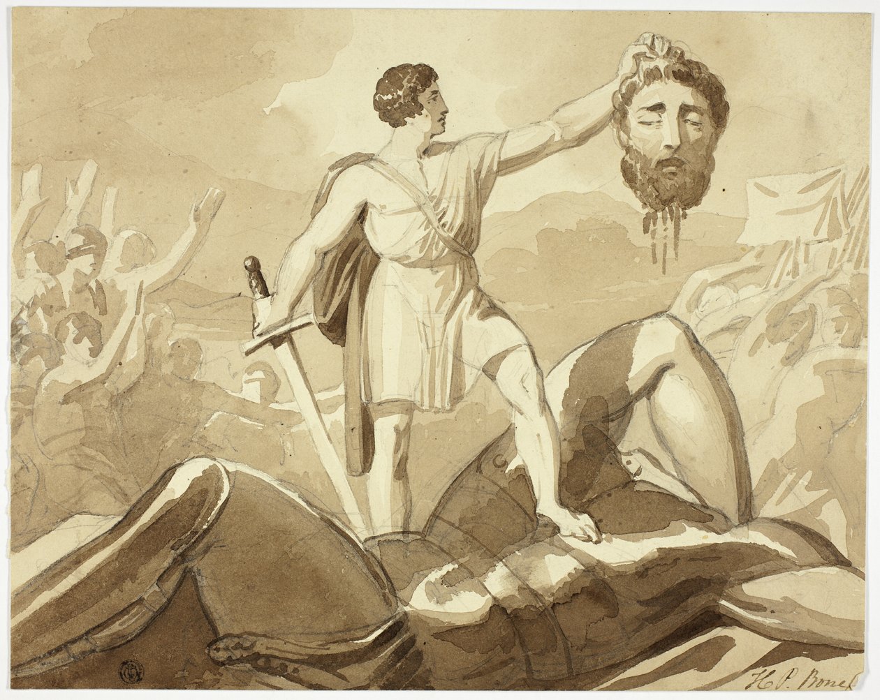 David og Goliat af Henry Pierce Bone