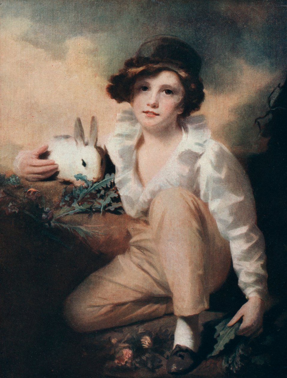 Dreng med kanin, c1814 1912. af Henry Raeburn
