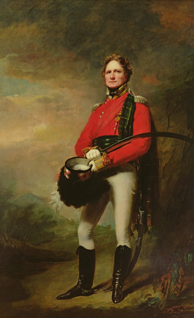 Major James Lee Harvey (ca. 1780-1848) af Henry Raeburn