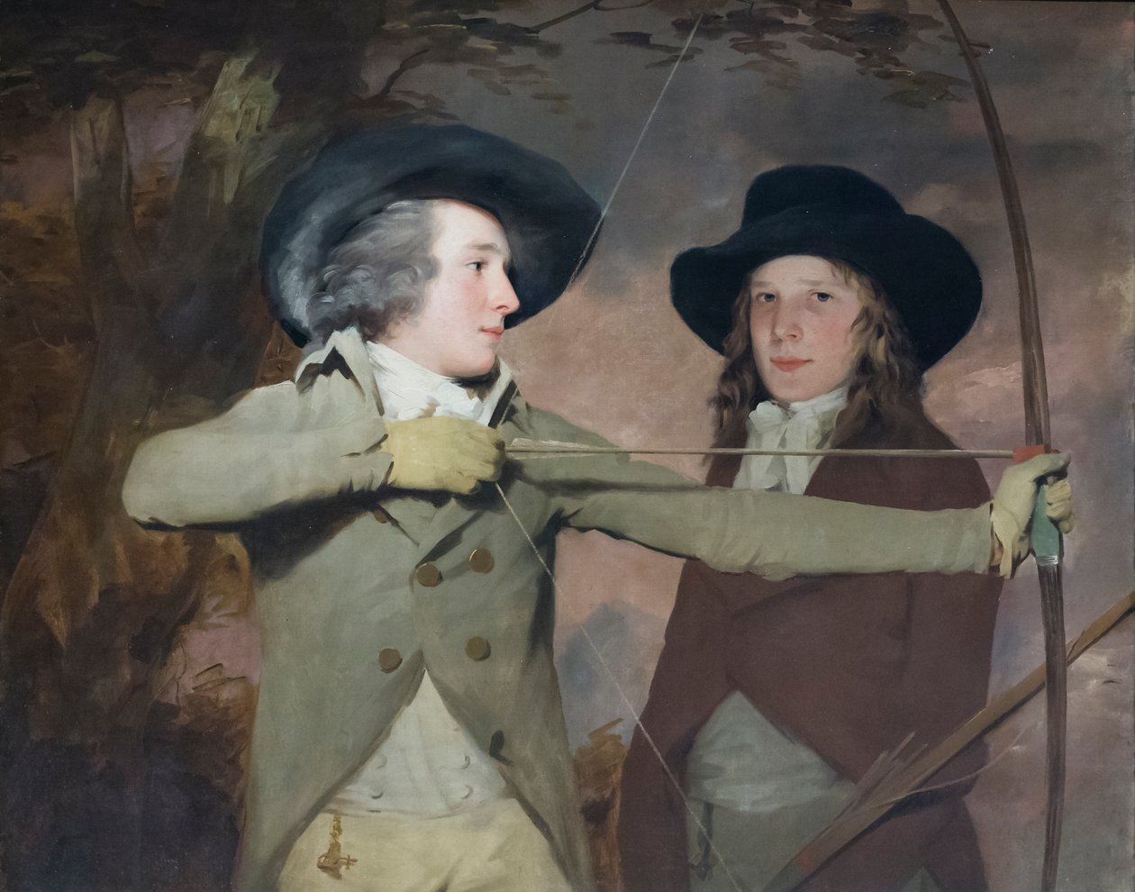 Bueskytterne, ca. 1789-90 (olie på lærred) af Henry Raeburn
