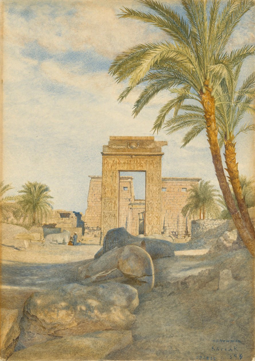 Templet i Karnak af Henry Roderick Newman