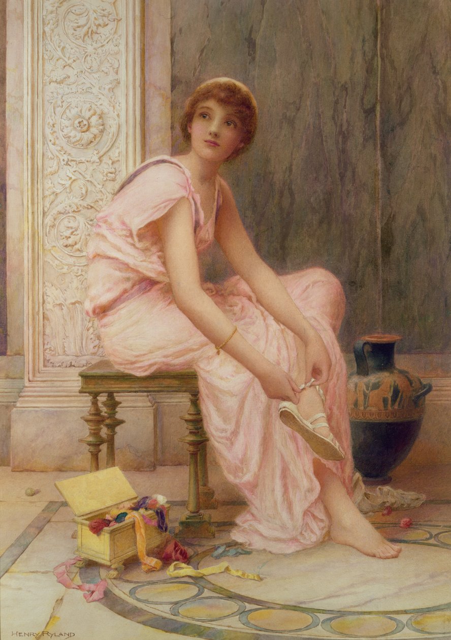 Binde sandaler af Henry Ryland