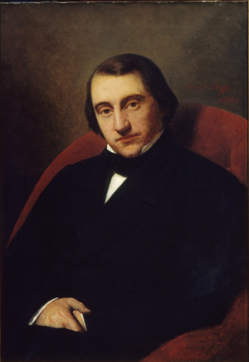 Portræt af Ernest Renan 1823-1892, 1860. af Henry Scheffer