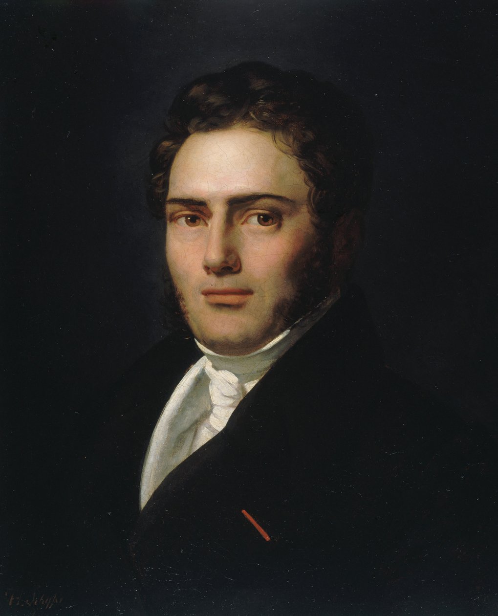 Portræt af Saint-Amand Bazard 1791-1832, 1821. af Henry Scheffer