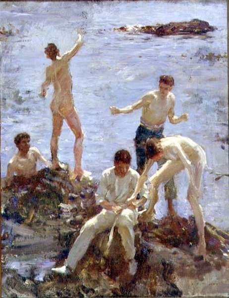 Drenge bader af Henry Scott Tuke