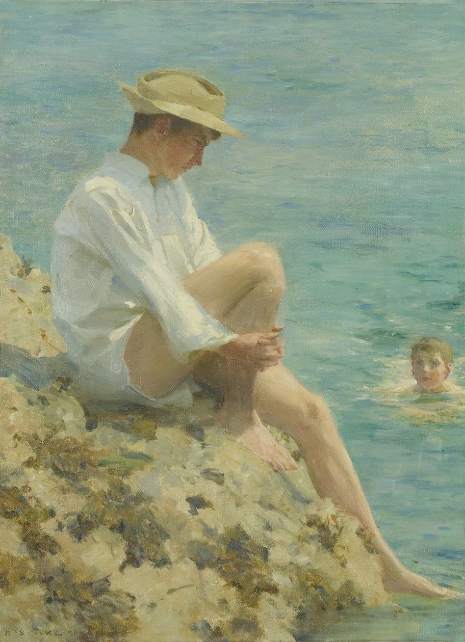 Drenge bader af Henry Scott Tuke