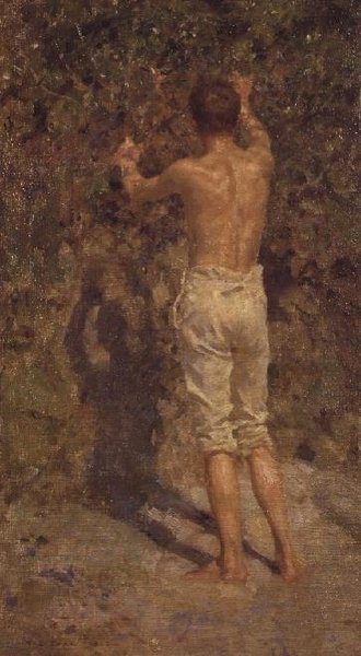 Charlies bagside, 1913 af Henry Scott Tuke