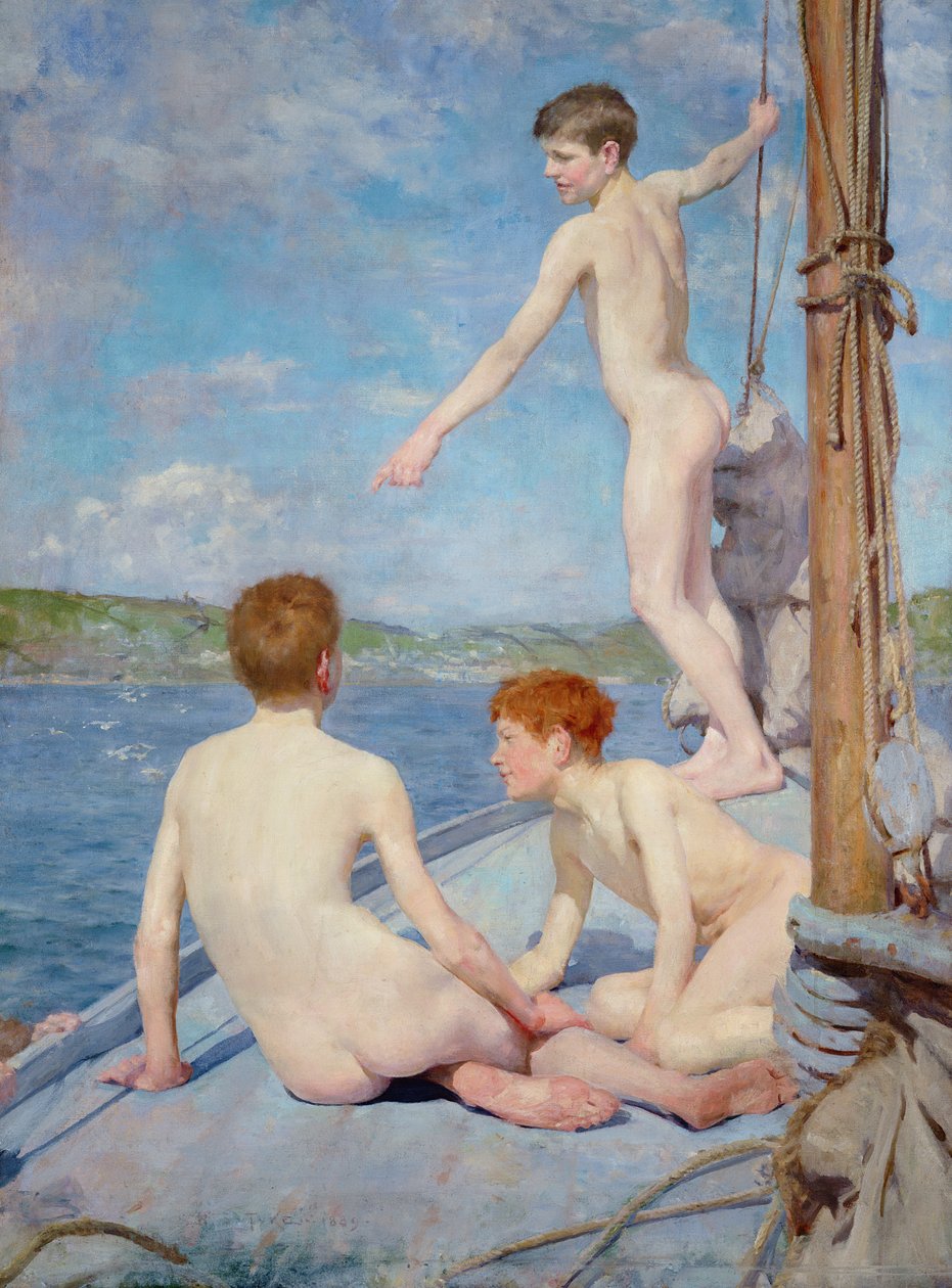 Badegæsterne af Henry Scott Tuke