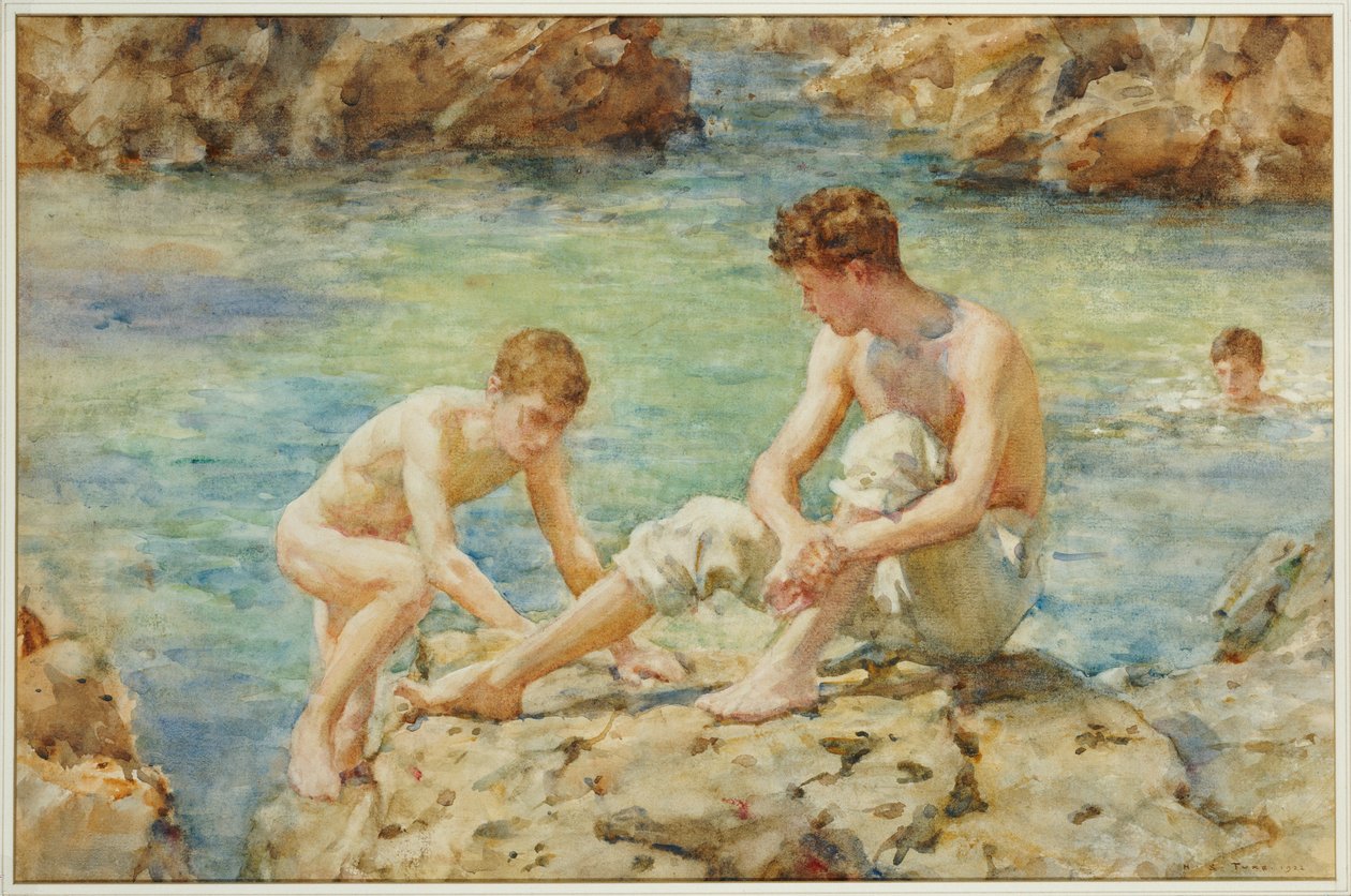 De badende, 1922 af Henry Scott Tuke