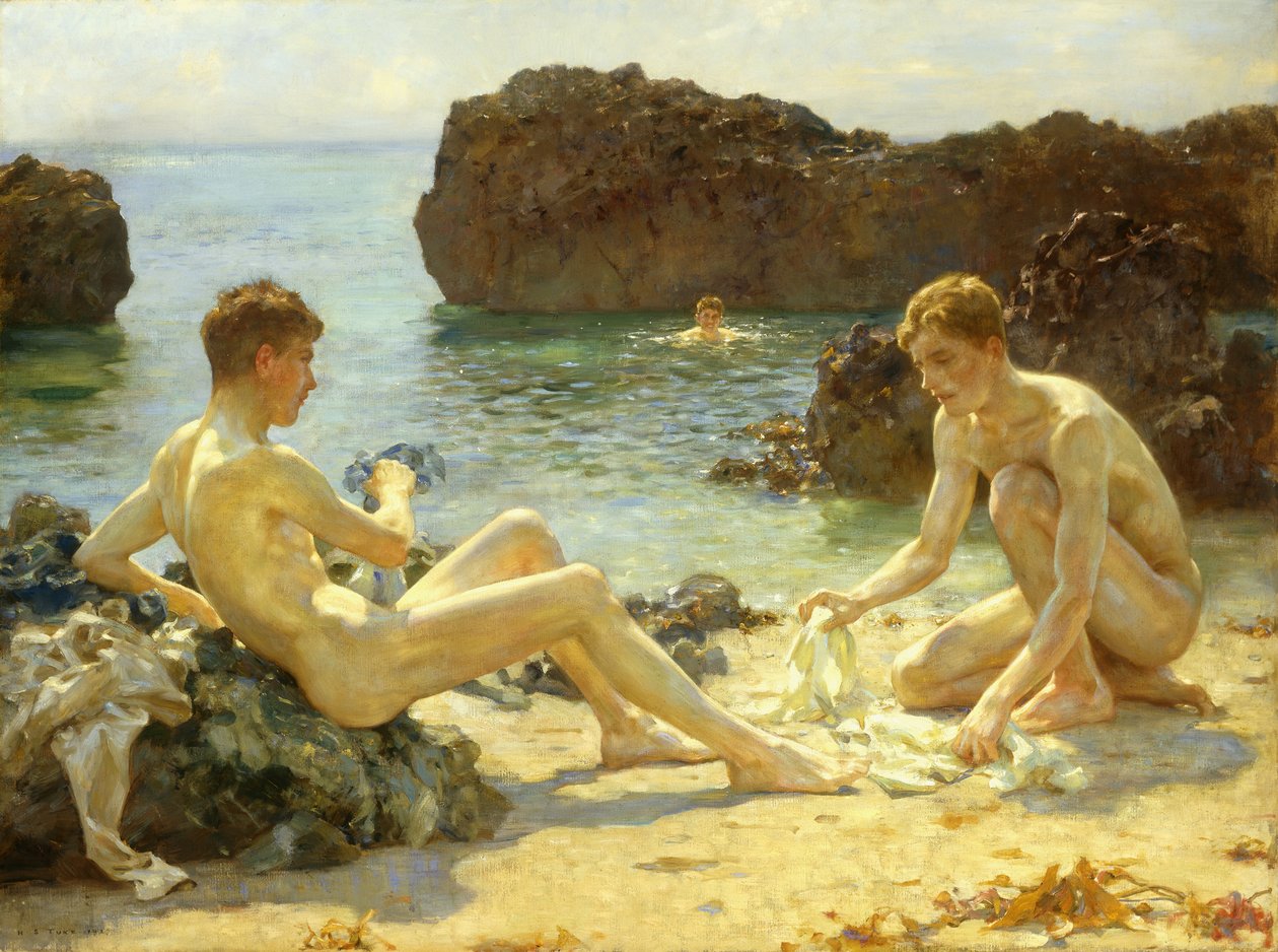 Solbaderne, 1927 af Henry Scott Tuke