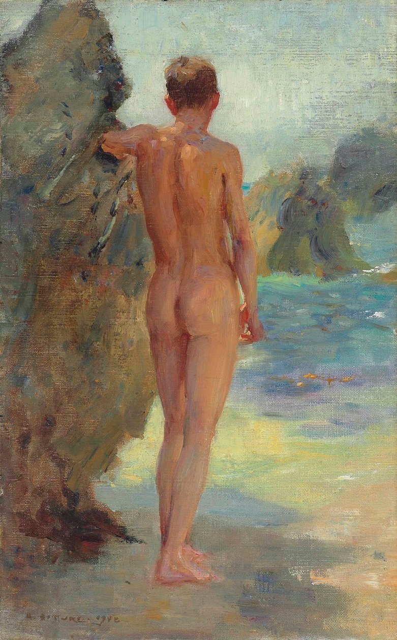 Bademanden, 1912 af Henry Scott Tuke