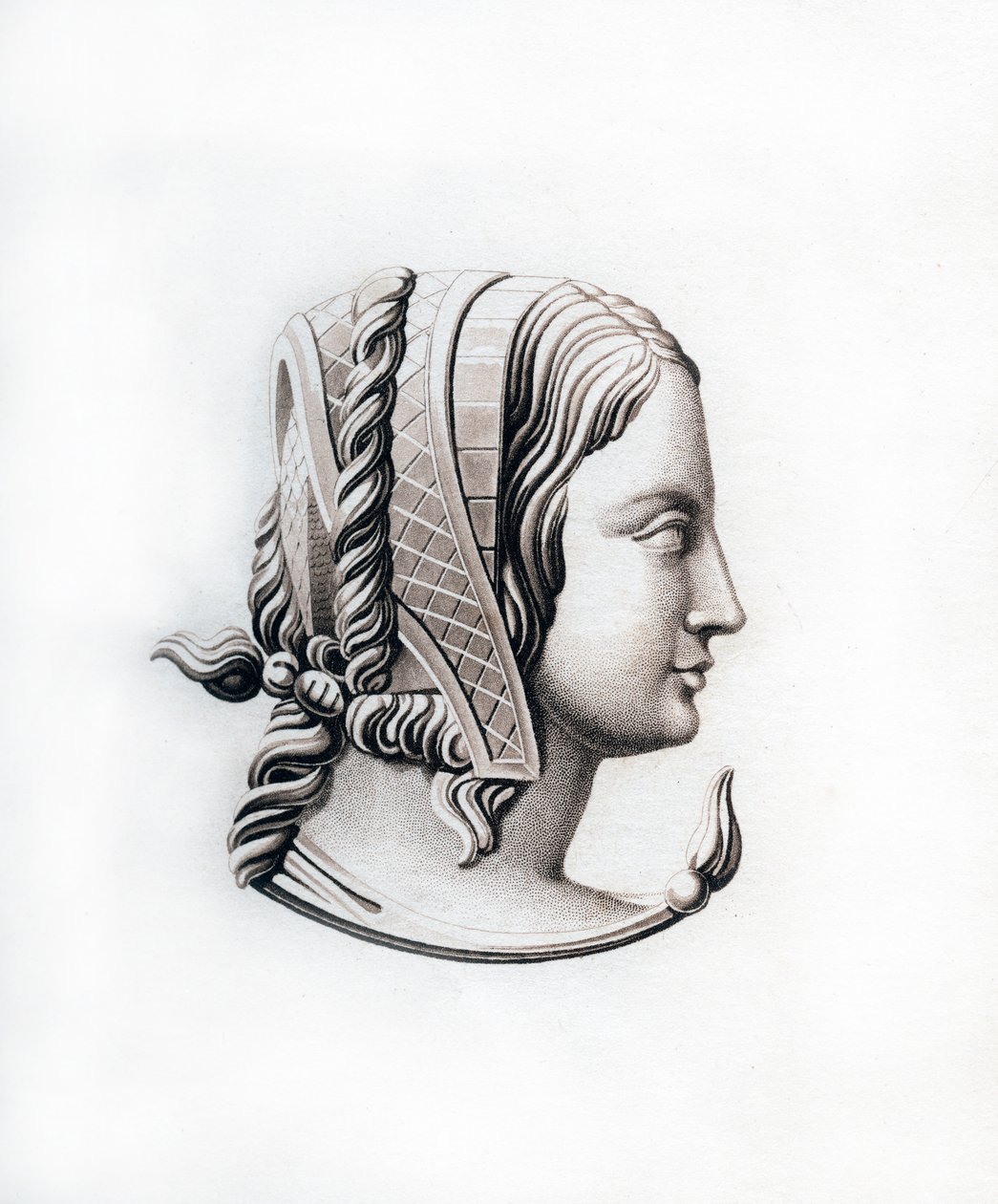 Hovedbeklædning, begyndelsen af det 16. århundrede, 1843. af Henry Shaw