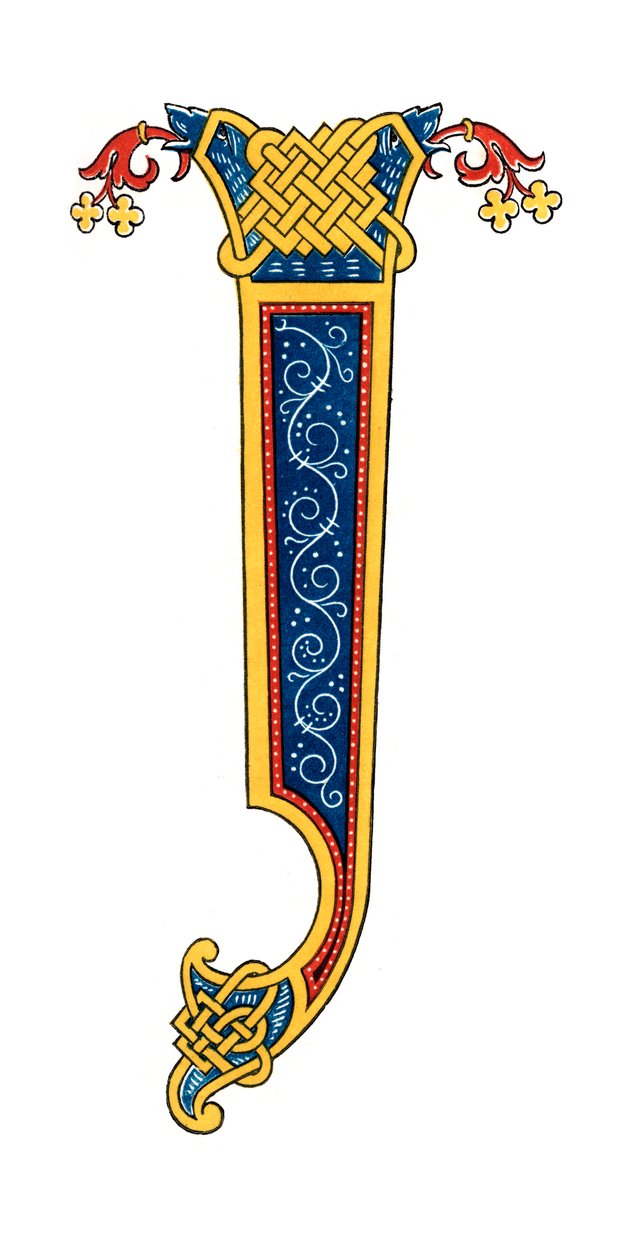 Startbogstav I, 10. århundrede, 1843. af Henry Shaw