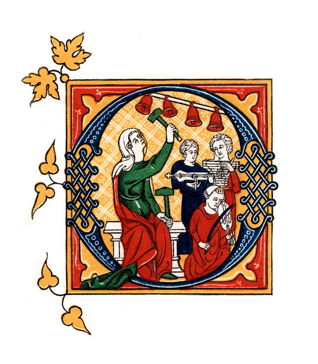 Forbogstav O, 1300-tallet, 1843. af Henry Shaw