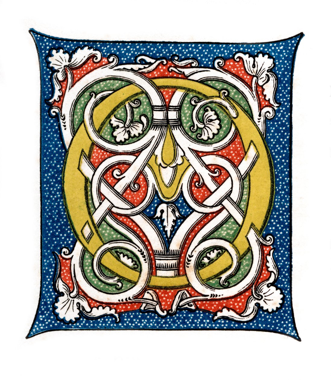 Forbogstav O, c1400-tallet, 1843. af Henry Shaw