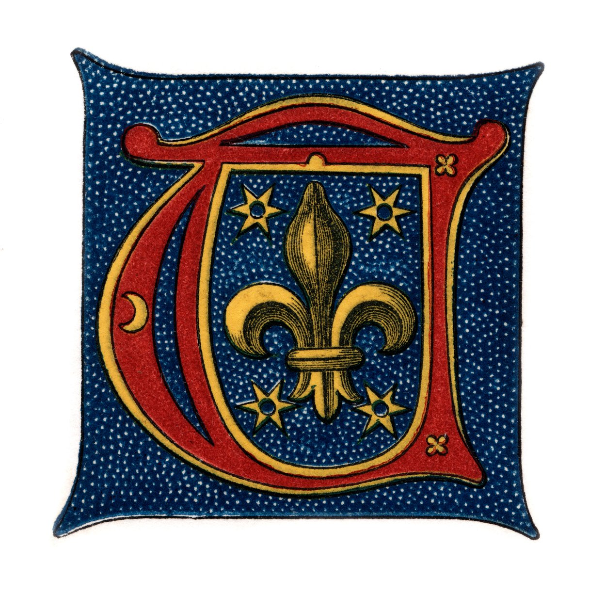 Startbogstav T, c1500-tallet, 1843. af Henry Shaw