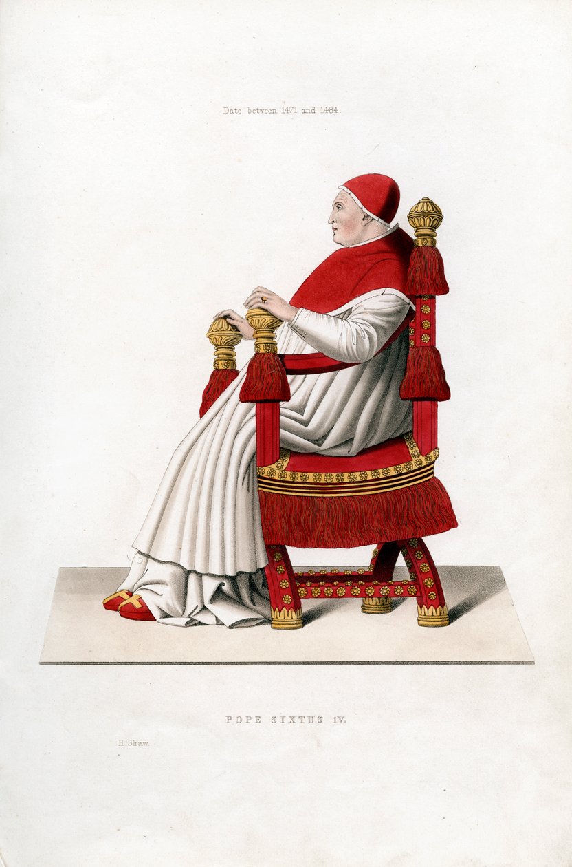 Pave Sixtus IV, 1471-1484, 1843. af Henry Shaw