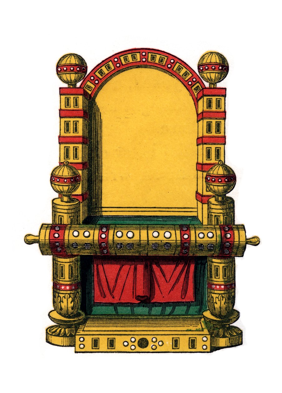 Statens trone, 9. århundrede, 1843. af Henry Shaw