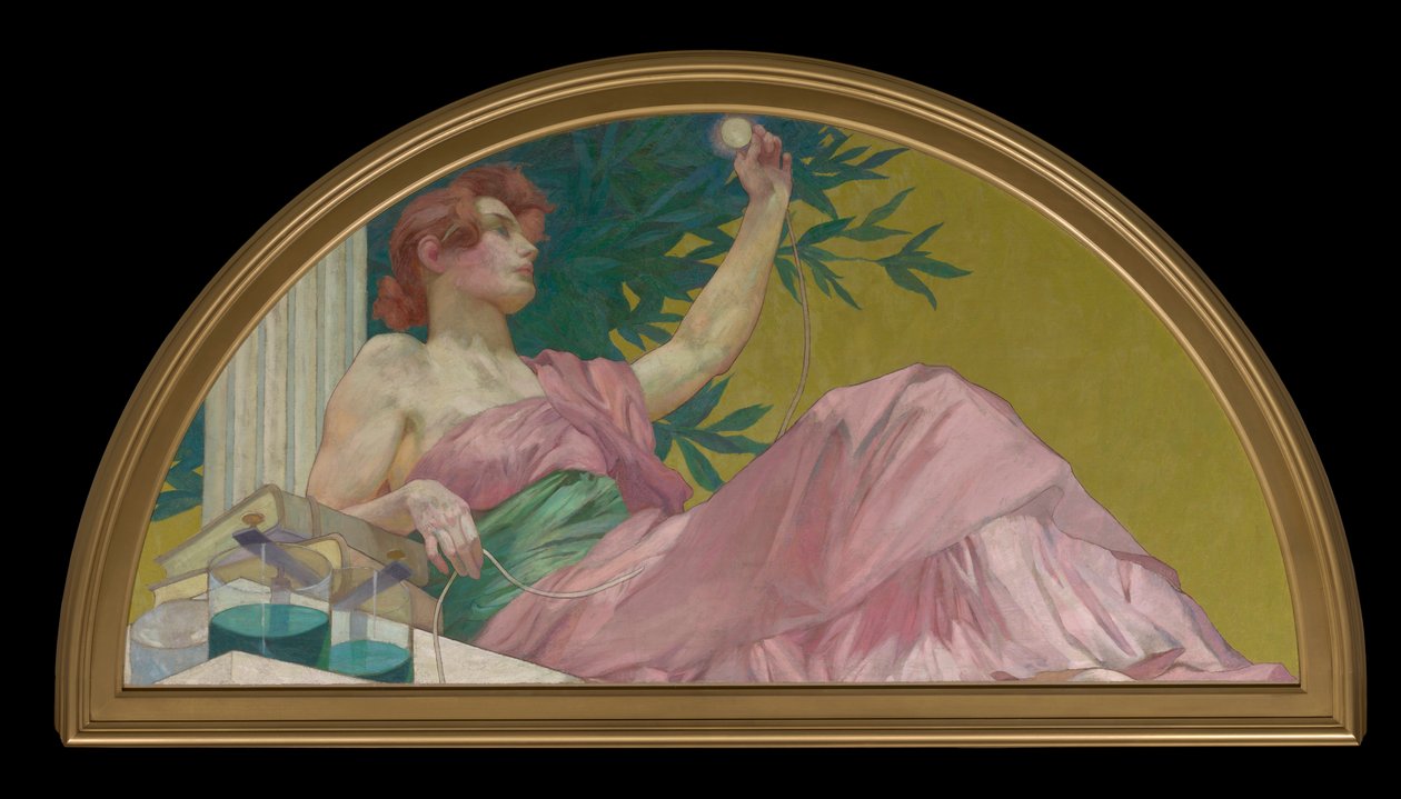 Muse of Electricity af Henry Siddons Mowbray