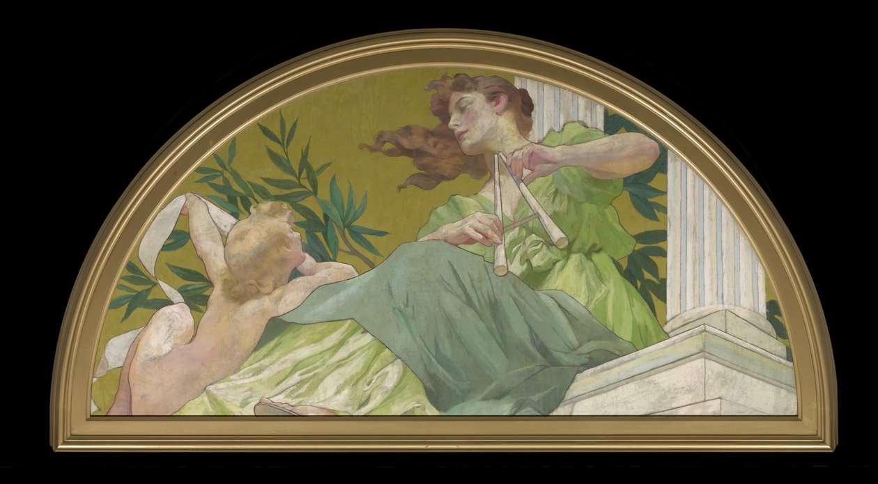 Muse of Music, 1893 af Henry Siddons Mowbray