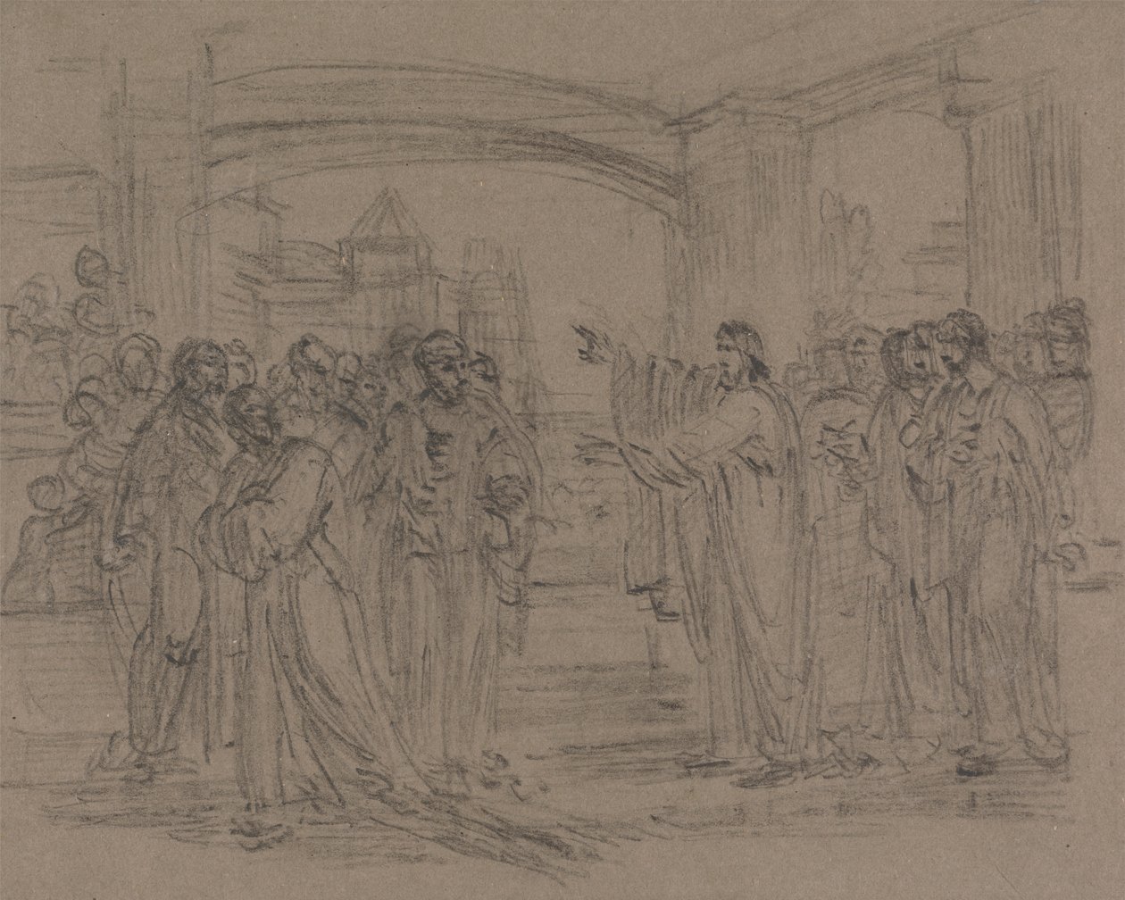 Kristus i templet af Henry Singleton
