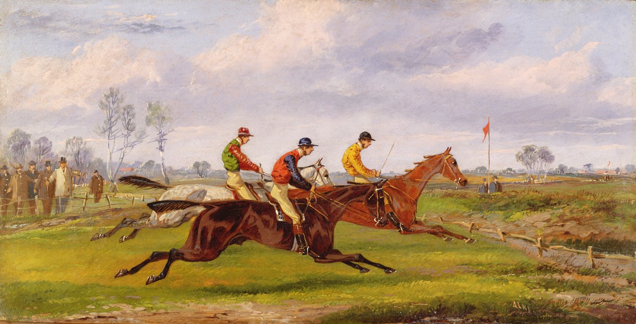 En steeplechase af Henry Thomas Alken