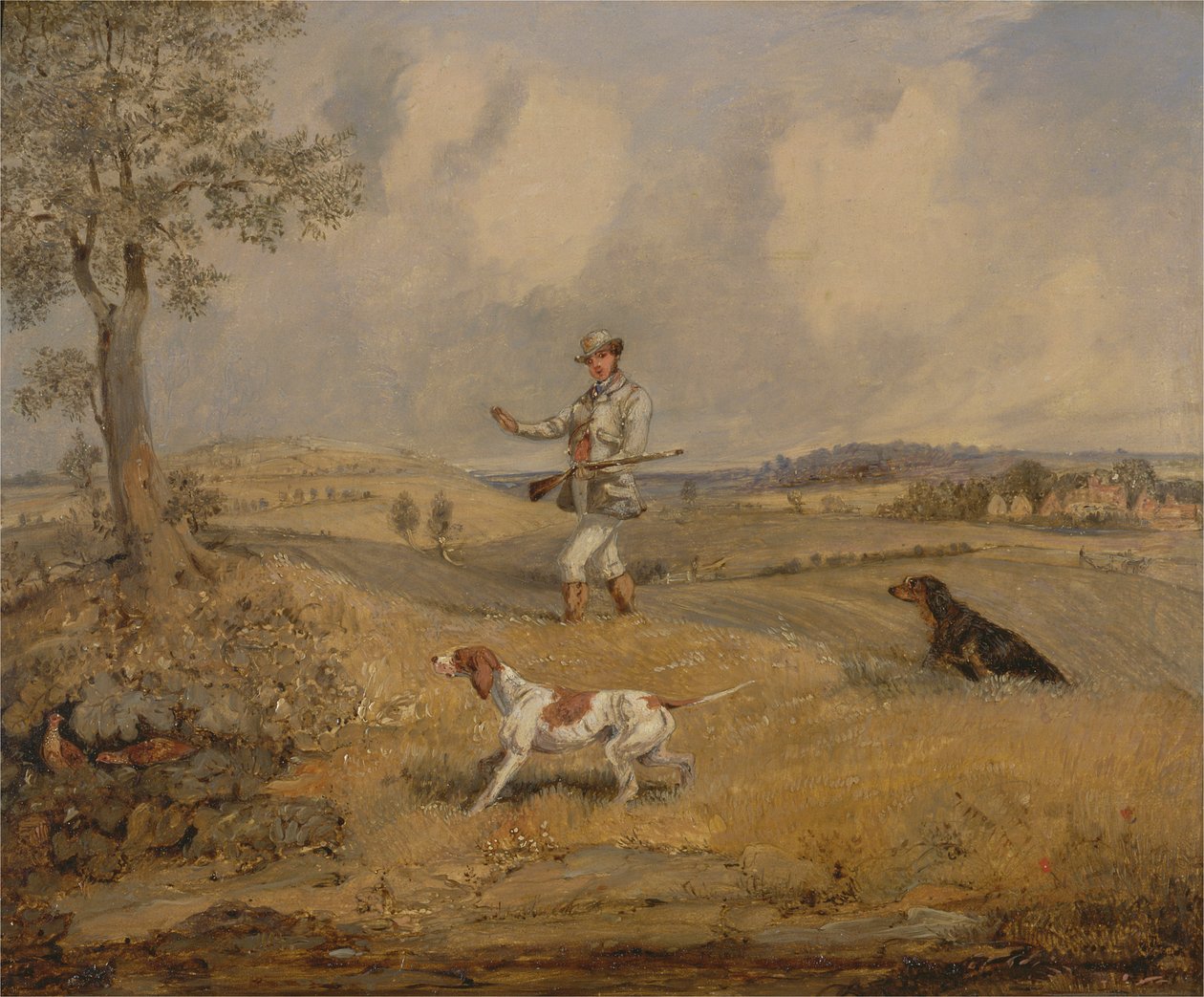 Agerhønsskydning af Henry Thomas Alken